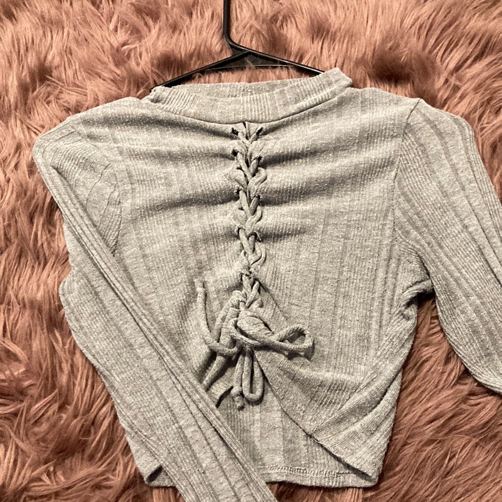 grey long sleeve